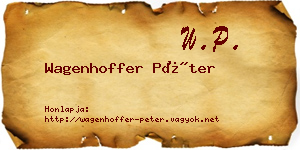 Wagenhoffer Péter névjegykártya